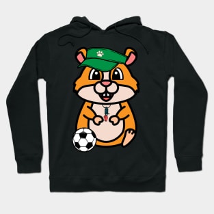 Funny hamster is a soccer coach Hoodie